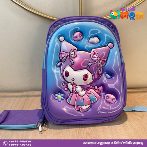 Laljhutki Kakatuwa Cotton Canvas School Bag for Kids